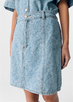 Mirwa mw short denim skirt Light Blue Denim Object 